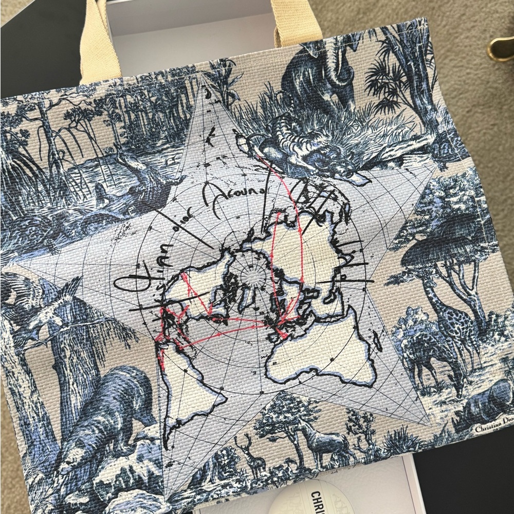 Dior around the world shopping tote